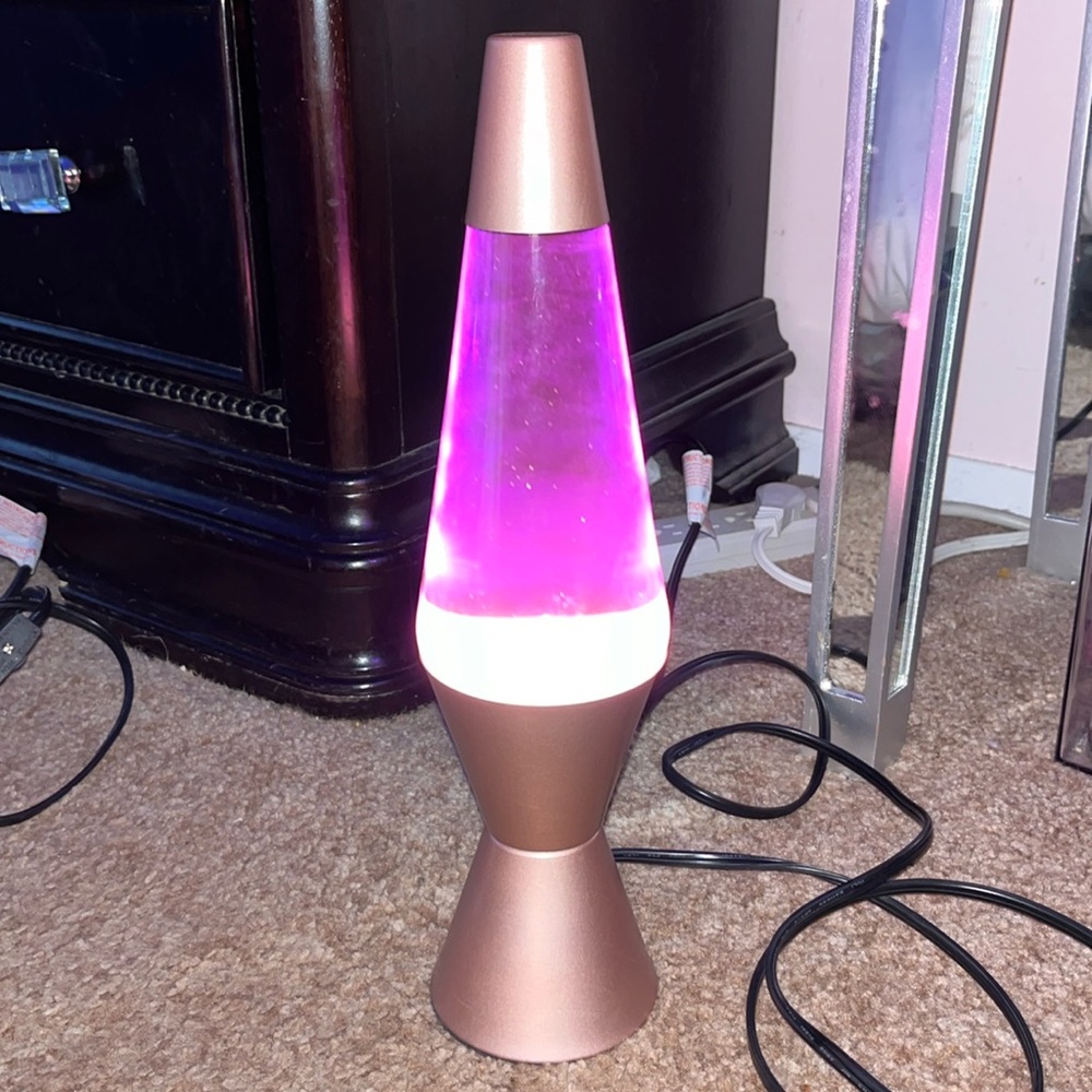 Rose gold Lava Lamp